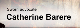 Sworn advocate Catherine Barere