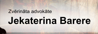 Zvērināta advokāte Jekaterina Barere